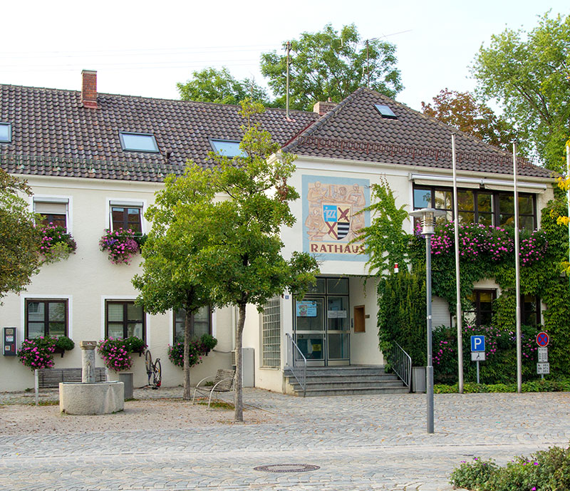 Rathaus der Gemeinde Kirchheim b. München