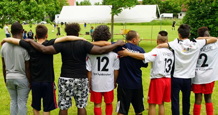 Fußballspiel beim JUZ