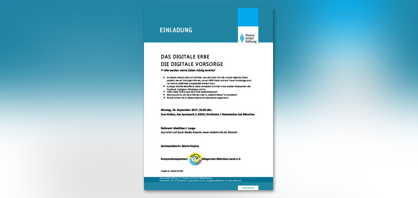 Einladung zum Vortrag des Bürgernetz München-Land e.V.