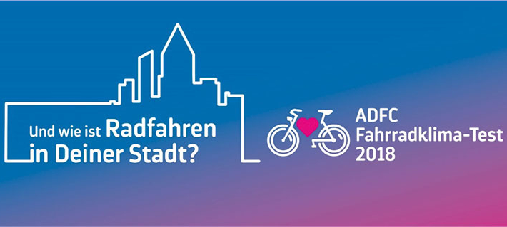 Schmuckbild zum ADFC Fahrradklima-Test 2018