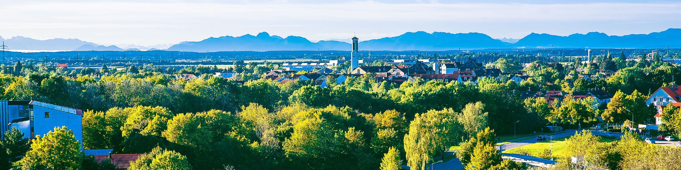 Panoramaaufnahme von Heimstetten