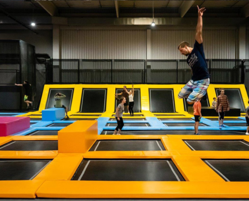 Trampolinhalle in der MAXX-Arena Kirchheim