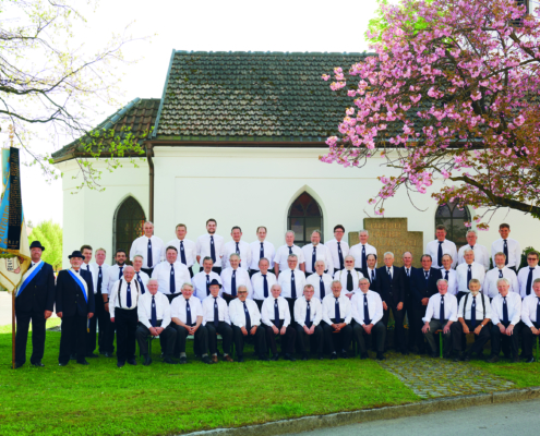 Veteranen- und Soldatenverein Heimstetten: Gruppenfoto der Vereinsmitglieder (2019).