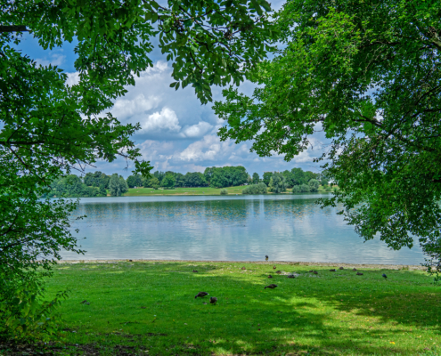 Idylle am Heimstettner See: Unser attraktives Naherholungsgebiet lädt im Sommer zum Baden ein.