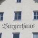 Schriftzug für das Bürgerhaus