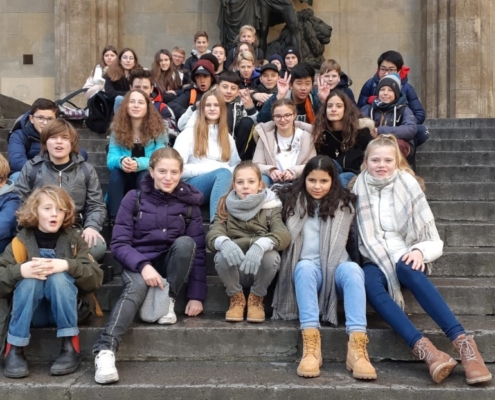 Kirchheimer Gymnasiasten zu Besuch im Prinz-Carl-Palais.