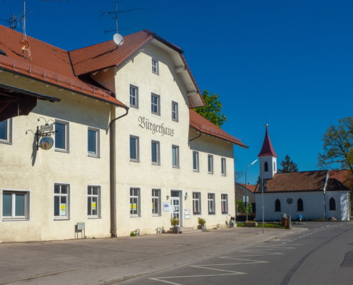Das Bürgerhaus im Ortsteil Heimstetten