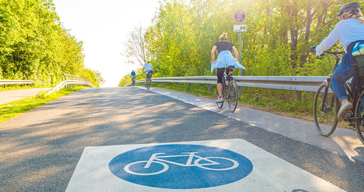 Fahrradstraßen in der Gemeinde Kirchheim