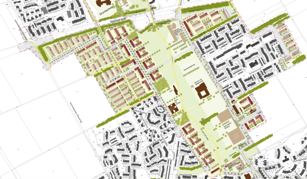 Baustruktur Kirchheim 2030 (Grafik: Zwischenräume Architekten und Stadtplaner GmbH)